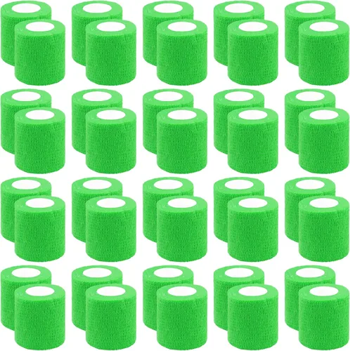 Vista 11 de BQTQ 40 rollos de vendaje autoadhesivo, vendaje negro de 1 pulgada, vendaje autoadhesivo para esguinces de hinchazón de muñeca y tobillo