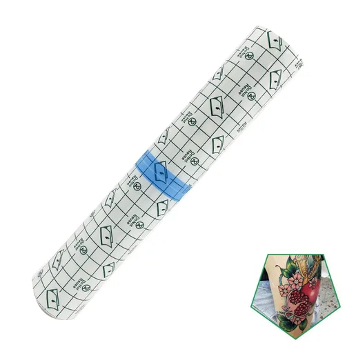 Vista 37 de Rollo de vendaje para cuidado posterior de tatuajes de 2 pulgadas x 10 yardas, película transparente impermeable para curación inicial de tatuajes