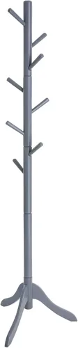 Vista 16 de VASAGLE Perchero de Madera Maciza Independiente, Perchero Independiente en Forma de Árbol con 8 Ganchos, 3 Opciones de Altura, para Ropa, Sombreros