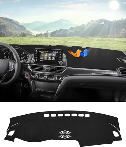 CARTIST Cubierta de tablero para Honda Accord 2018-2020 2021 2022, accesorios para salpicadero, cubierta de franela, protector de rayos UV