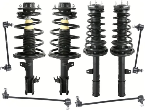 Vista 25 de MOSTPLUS Juego de amortiguador y resorte de puntal delantero compatible para Toyota Avalon 2012-2017 172941/172940, resorte helicoidal, 2 piezas