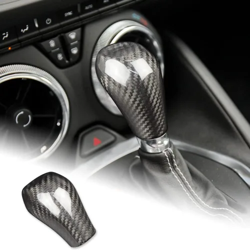 Vista 13 de AIRSPEED Cubierta de la perilla de la palanca de cambios de fibra de carbono para Chevrolet Camaro 2010 2011 2012 con accesorios de transmisión