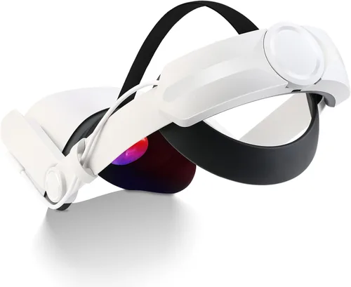 Ponywalk Head Strap with Battery Pack for Oculus Quest 2 Built-in 6000mAh Extend 5 Hours Comfortable Playtime for Meta Quest 2 Adjustable Elite