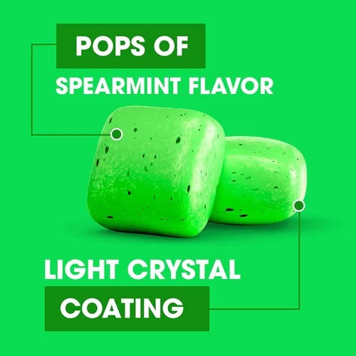 Vista 5 de Trident Vibes Spearmint Rush - Goma de mascar sin azúcar, 6 botellas de 40 piezas (240 piezas en total)