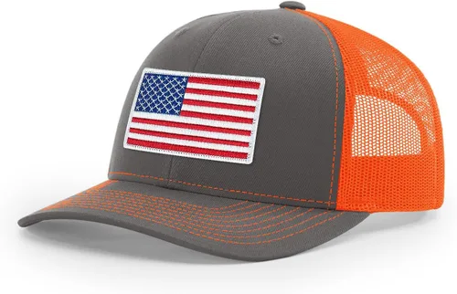Vista 29 de Joe's USA Richardson 112 - Gorras de camionero con parche gráfico personalizado - Gorras estructuradas de cinco y seis paneles Richardson Premium