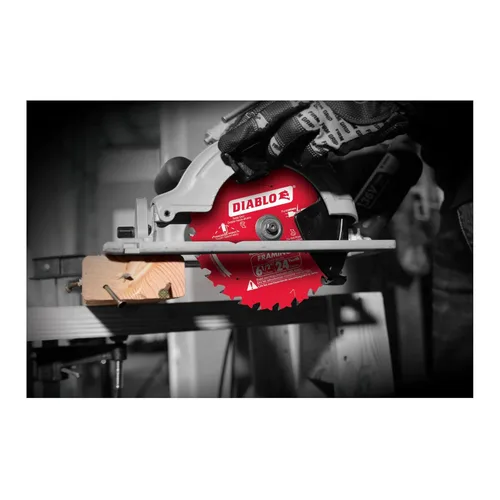 Vista 3 de Freud D0624X Diablo - Hoja de sierra para enmarcar ATB de 6-1/2 pulgadas, 24 dientes, eje de 5/8 pulgadas (paquete de 4)