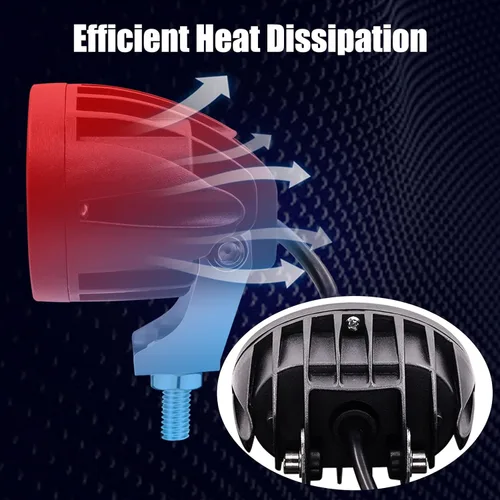 Vista 4 de Luz azul de la seguridad de la carretilla elevadora 8PCS de 20W LED, luz de advertencia de seguridad de la carretilla elevadora de Warehouse Luces