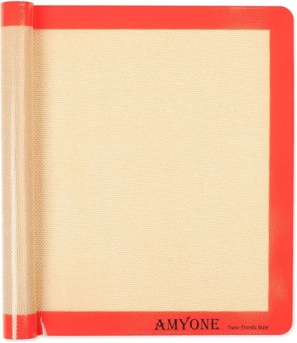 Vista 16 de Alfombrillas de silicona para hornear, 2 alfombrillas redondas de silicona para molde de pasteles de 9 pulgadas, antiadherentes reutilizables