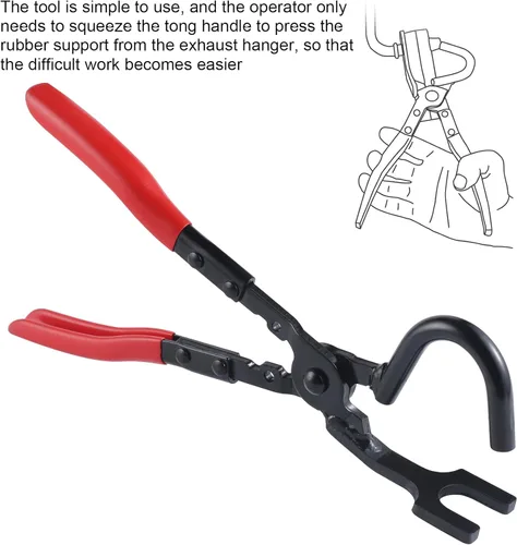 Vista 3 de BJSIA Accesorios de herramientas de extracción de suspensión de escape automotriz, alicates de extracción de manguera de coche, herramientas