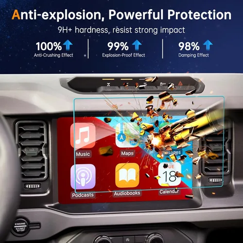 Vista 2 de SHAOHAO 2PCS para Ford Bronco 2025 2026 Protector de Pantalla de 12 Pulgadas para Accesorios Ford Bronco 2021-2024 2025 2026