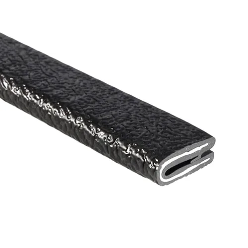 Vista 21 de TRIM-LOK Ribete para Bordes – Se adapta a borde de 1/2", longitud de pata de 19/32", longitud de 25' – Dedos de agarre dobles – Negro, textura
