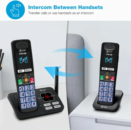 Vista 9 de Teléfono inalámbrico AT&T con sistema de contestador — BL108