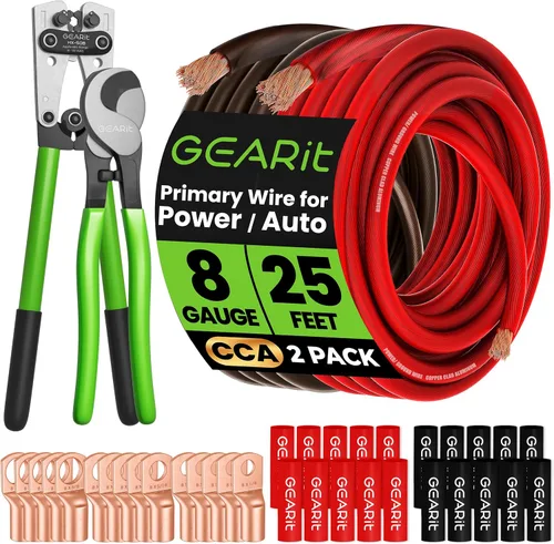 Vista 26 de GEARit Cable de calibre 4, cable eléctrico CCA para alimentación/tierra automotriz, cable de batería, audio para automóvil, RV, kit de cableado