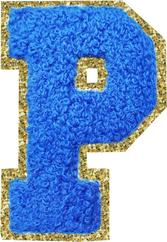 Vista 150 de Parches de letras con plancha, 3 piezas de letras de chenilla para chaquetas, parches de letras universitarias, parches de letras de Letterman