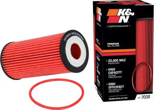 K&N Filtro de aceite premium: protección del motor de 20,000 millas, alta capacidad/alta eficiencia: compatible con AUDI/Porsche/Volkswagen