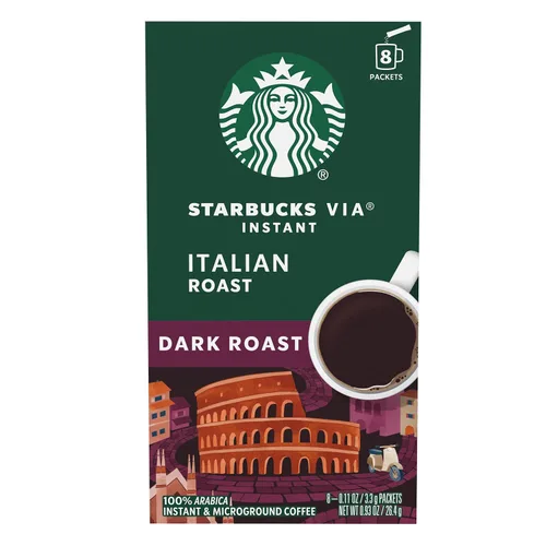 Vista 13 de Paquetes de café instantáneo Starbucks VIA tostado oscuro — tostado francés — 1 caja (8 paquetes)