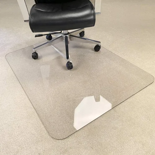 Paquete de 2 tapetes para sillas, transparentes, resistentes y duros, no se pueden usar en suelos alfombrados, 1/5 de pulgada de grosor, 47 x 35