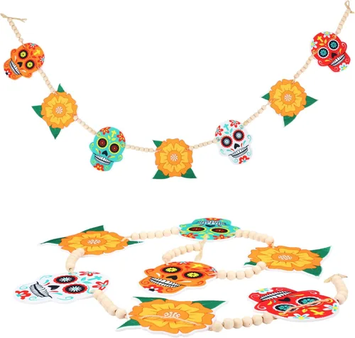 Vista 8 de Capoda Decoraciones de otoño de fieltro 3D de calabazas con cuentas de madera, decoración colgante de Acción de Gracias para el hogar, chimenea