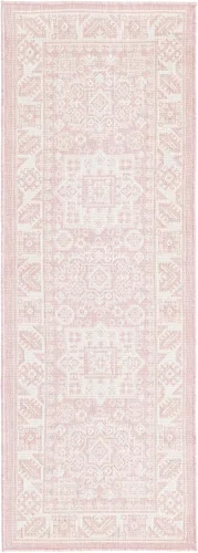 Vista 216 de Unique Loom Outdoor Aztec Collection Alfombra de área, Chalca (7 pies 10 pulgadas, cuadrada, azul/marfil)