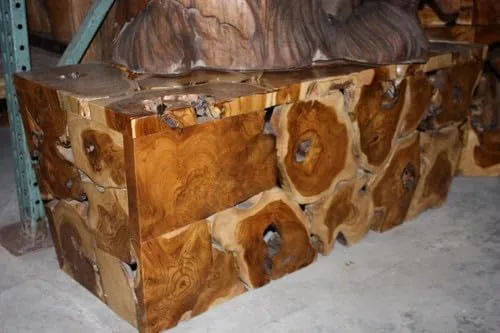 mesa de centro de madera de teca 20" x 48" x 20" – Bali Arte Decoración