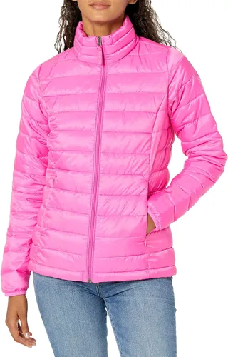 Vista 24 de Yaxa Essentials Women's Lightweight Long-Sleeve Water-Resistant Packable Puffer Jacket (Available in Plus Size)