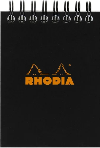Vista 9 de Rhodia Bloc de notas encuadernado con alambre, A4, punto - negro (185039C)