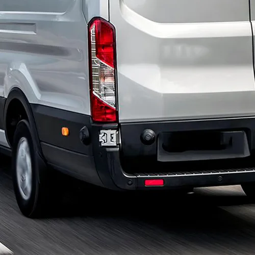 Vista 5 de Tapa del extremo lateral del parachoques trasero de plástico negro reemplazo para 2015-2019 Transit T150 T250 T350