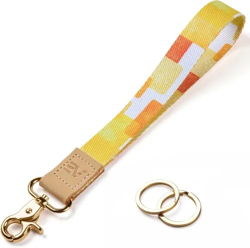 Vista 16 de EcoVision - Llaveros lindos con correa para llaves, llavero de muñeca para mujer, correa de insignia con 2 argollas para llaves