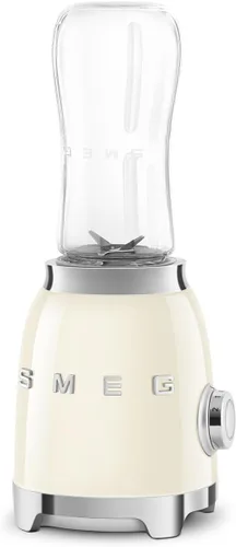 Vista 9 de SMEG Licuadora personal estilo retro de los años 50 con perilla retroiluminada y dos botellas de 20.3 fl oz sin BPA
