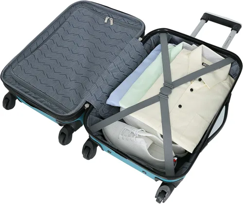 Vista 4 de Travelers Club Sky+ - Juego de equipaje, verde azulado