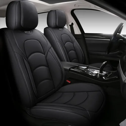 Vista 8 de NS YOLO Fundas de Asiento de Automóvil de Cobertura Completa Ajuste Universal para Automóviles SUVs Camionetas Pick-up con Cuero Sintético