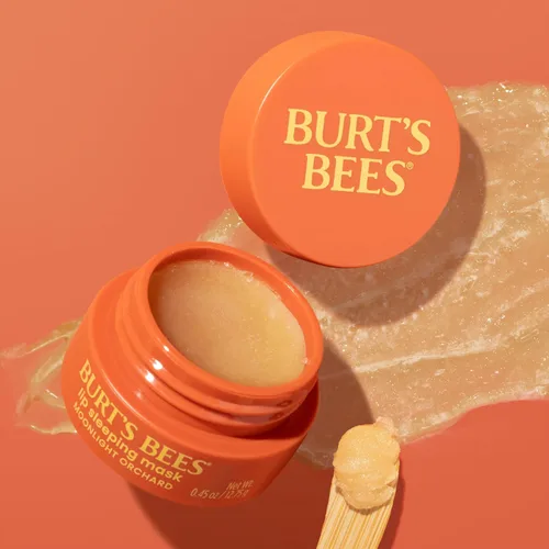 Vista 7 de Burt's Bees Moonlight Orchard - Máscara para dormir de labios, con ácido hialurónico y humectante de escualano para hidratar los labios al instante