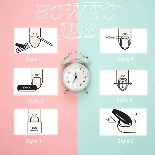 Vista 6 de 24 uñas postizas largas a presión de ataúd blanco y negro, uñas postizas reutilizables con diseño de patrón de ojos de cuadrícula de corazón, uñas