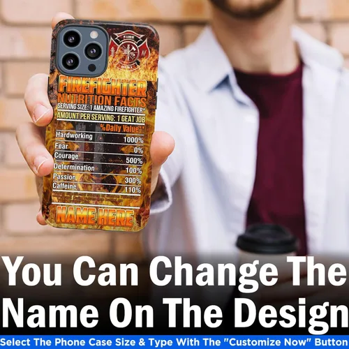 Vista 65 de Funda de teléfono personalizada con bandera estadounidense de madera, diseño de bombero de línea roja, diseño de bombero, regalo personalizado