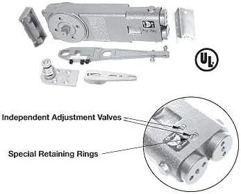 Vista 2 de CRL - CRL8162S - Paquete de hardware de carga lateral de 90 grados sin retención abierta oculta más cerca con paquete de hardware de carga lateral