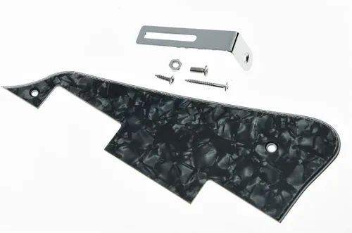Vista 6 de KAISH Golpeador de guitarra Abalone Pearl LP con soporte negro para Epiphone Les Paul
