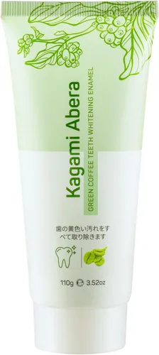 Kagami Abera - Pasta dental natural, gran sabor, sin flúor, pasta dental blanqueadora, reductor de placa para dientes más brillantes y aliento