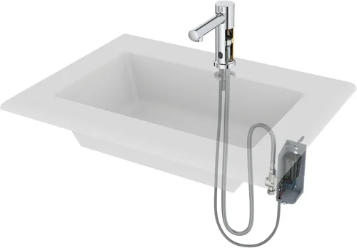 Vista 4 de Moen 8559 Align M-Power - Grifo electrónico para lavabo de baño, sin contacto, manos libres, funciona con sensor, cromado