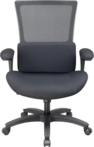 Vista 7 de BOLISS Silla de escritorio ergonómica de malla para oficina, grande y alta, con soporte lumbar y brazos abatibles con cojín suave, 400 libras