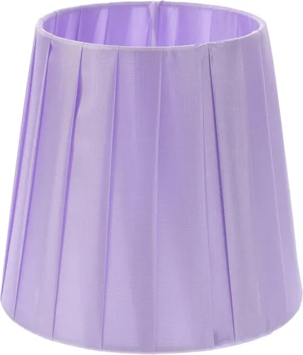 SHERCHPRY Pantalla de tela con clip, pantalla de lámpara pequeña con clip para lámpara de pie, lámpara de mesa (morado)