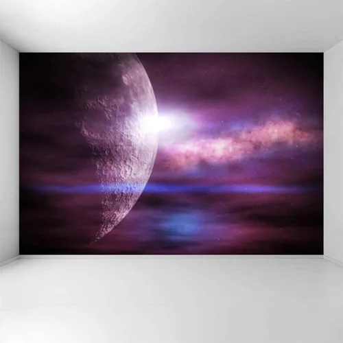 Vista 3 de Wall Murals Wallpaper Peel and Stick Bathroom Removable Wallpaper for Bedroom Space 3D Self Adhesive Wall Stickers Decals