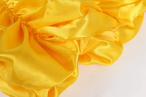 Vista 7 de JerrisApparel Vestido de princesa con hombros descubiertos, disfraz en capas para niña pequeña