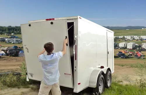 Vista 4 de Camp 'N manija de plástico de repuesto para todas las condiciones meteorológicas, para auto, remolque, camper, home, remolque de carga, Negro