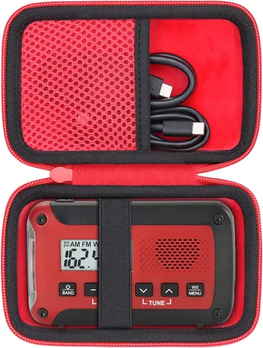 co2CREA Reemplazo de estuche rígido para linterna de radio de alerta de emergencia Midland ER10VP