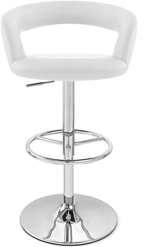 Vista 19 de Zuri Muebles Monza - Taburete giratorio sin brazos de altura ajustable azul oscuro