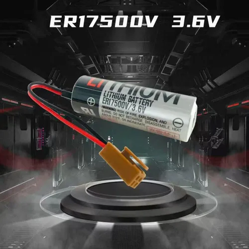 Vista 6 de KANGLEUS - Baterías de litio ER17500 V/3.6 V 2700 mAh, batería de respaldo CNC con enchufe marrón