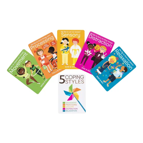 Vista 3 de Coping Skills for Kids Cubierta de descubrimiento de tarjetas de señales de afrontamiento (CSKCCDIS)