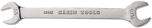 Klein Tools 68462 Llave de extremo abierto de 1/2 pulgada, extremos de 9/16 pulgadas