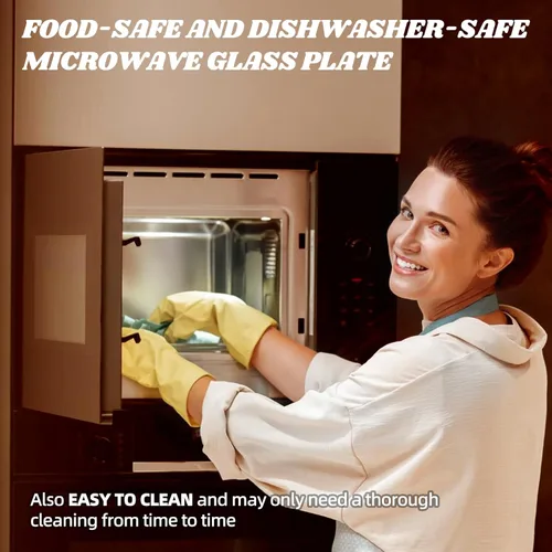 Vista 5 de Reemplazo de platos giratorios de microondas de 10 pulgadas, placa de vidrio para microondas compatible con Whirlpool, la pieza de repuesto exacta