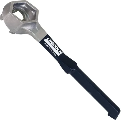 Lincoln 5841 Llave de tapón de tambor para barriles de 15, 20, 30 y 55 galones, tapones de 2 pulgadas, tapones de ventilación de 3/4 pulgadas,